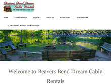 Tablet Screenshot of beaversbenddream.com